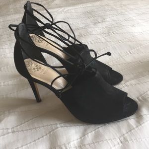 Vince Camuto Vevey Peep Toe Ankle Tie Sandals